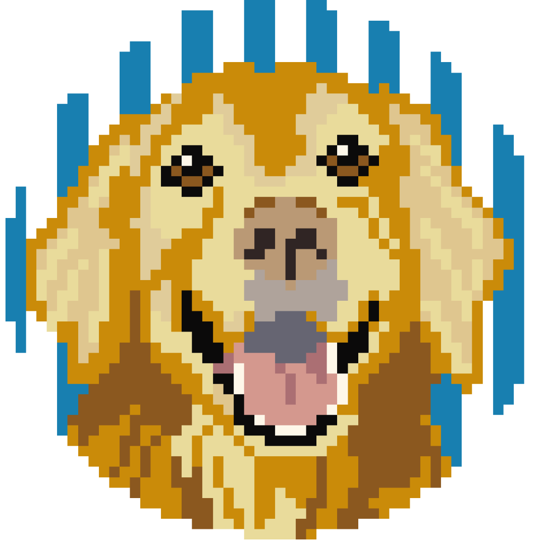 The Golden Retriever Needlepoint Canvas