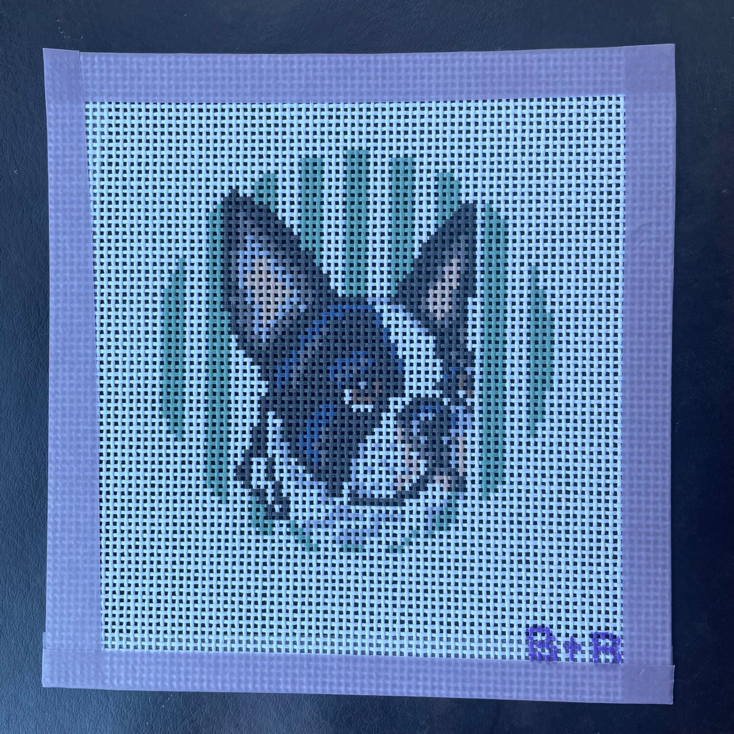 The Boston Terrier Portrait - Needlepoint Canvas