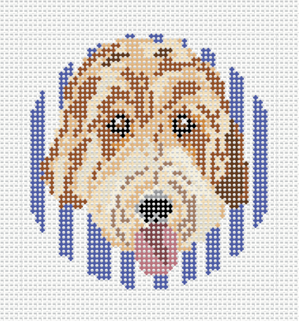 The Aussiedoodle - Needlepoint Canvas