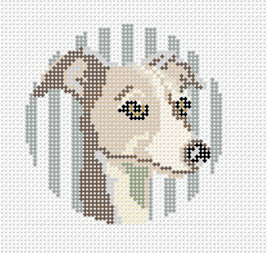 The Italian Greyhound - Needlepoint Canvas