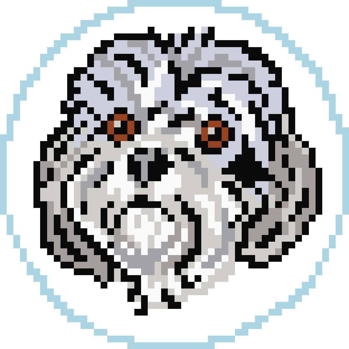 Custom Needlepoint Of Your Dogs Portrait as a Classic Needlepoint Ornament