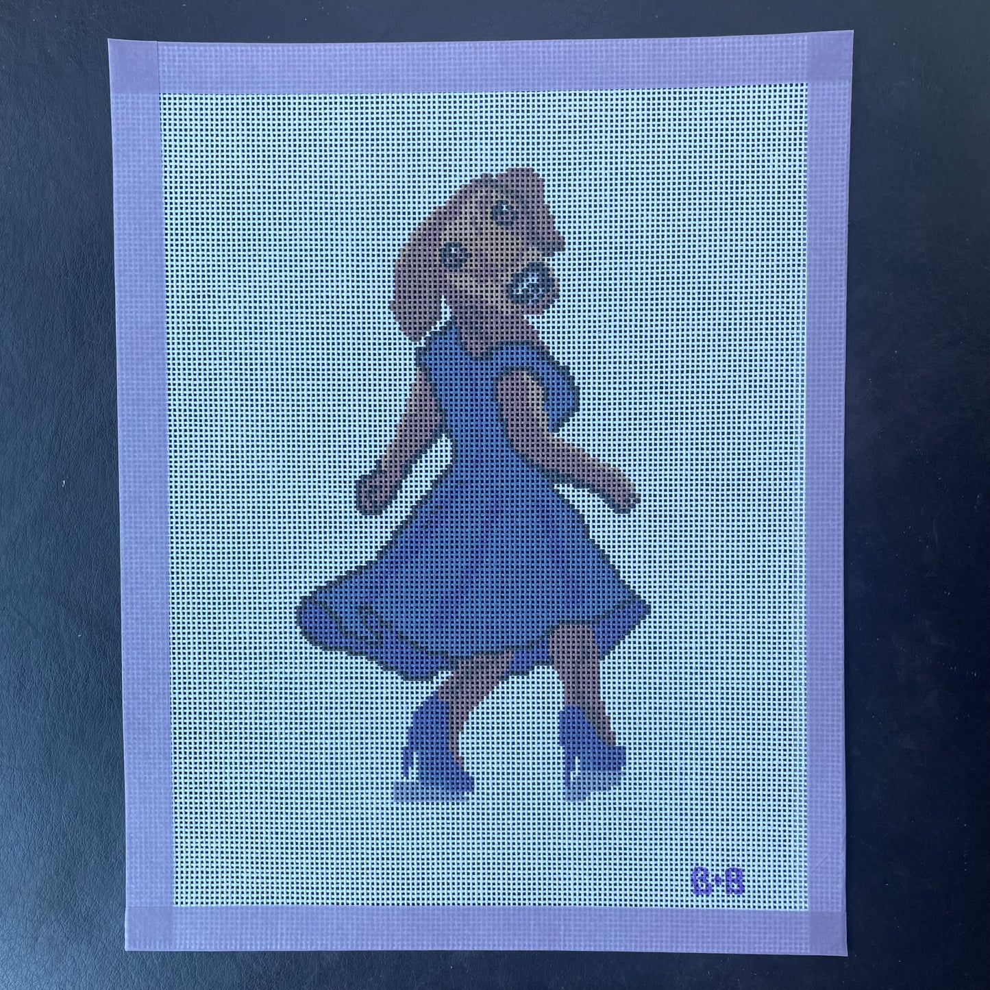 Hi Doll! Dachshund - Needlepoint Canvas