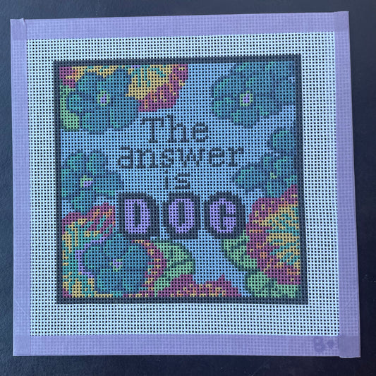 The answer is DOG Needlepoint Canvas