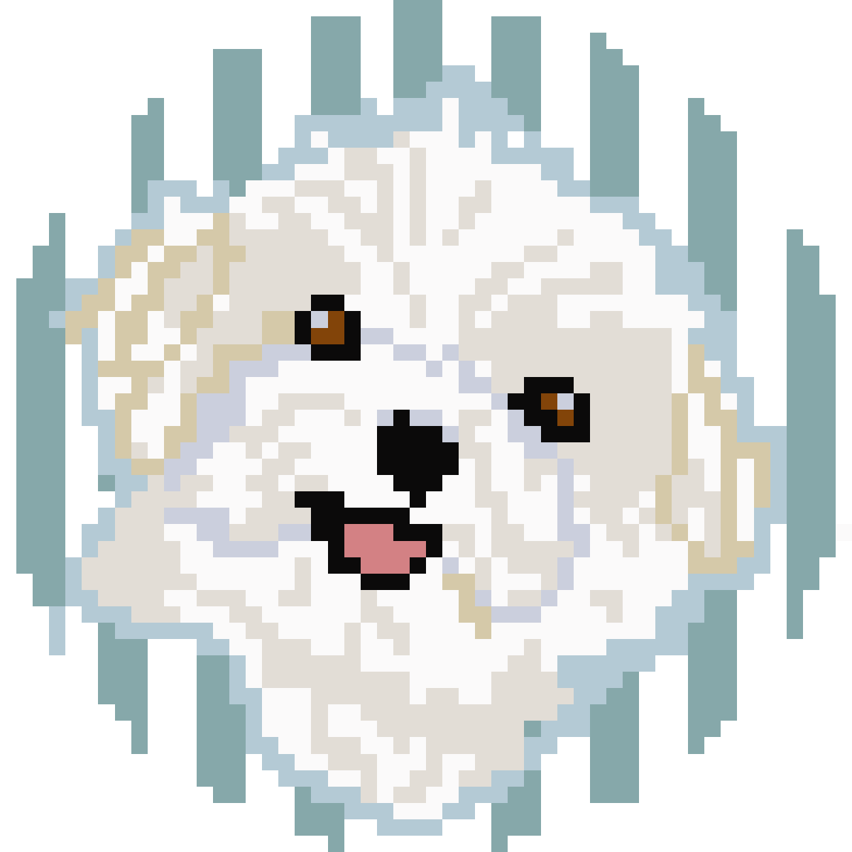 Custom Needlepoint Of Your Dogs Portrait as a Classic Needlepoint Ornament