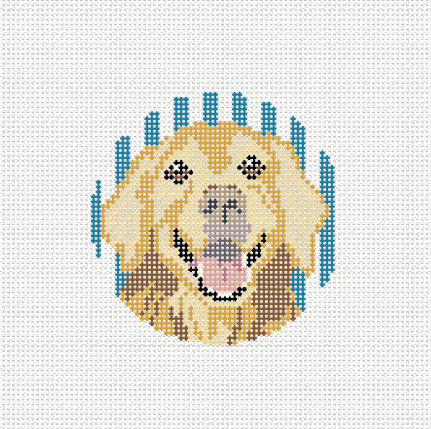 The Golden Retriever Needlepoint Canvas