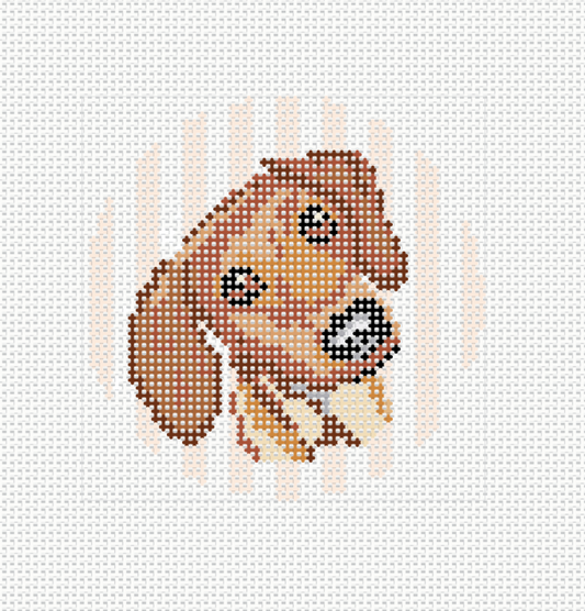 The Dachshund Needlepoint Canvas