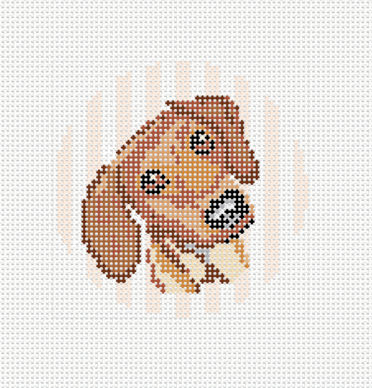The Dachshund Needlepoint Canvas