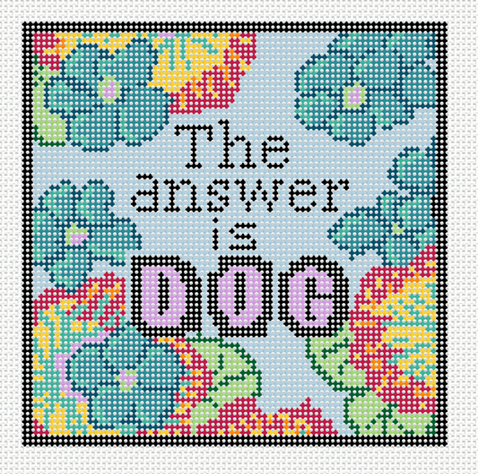The answer is DOG Needlepoint Canvas