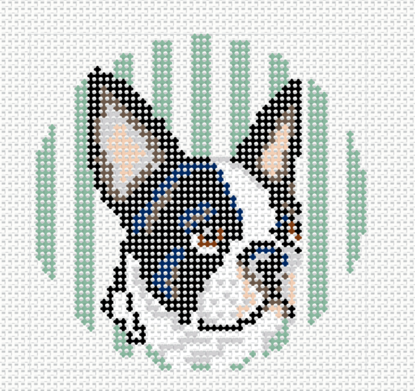 The Boston Terrier - Needlepoint Canvas